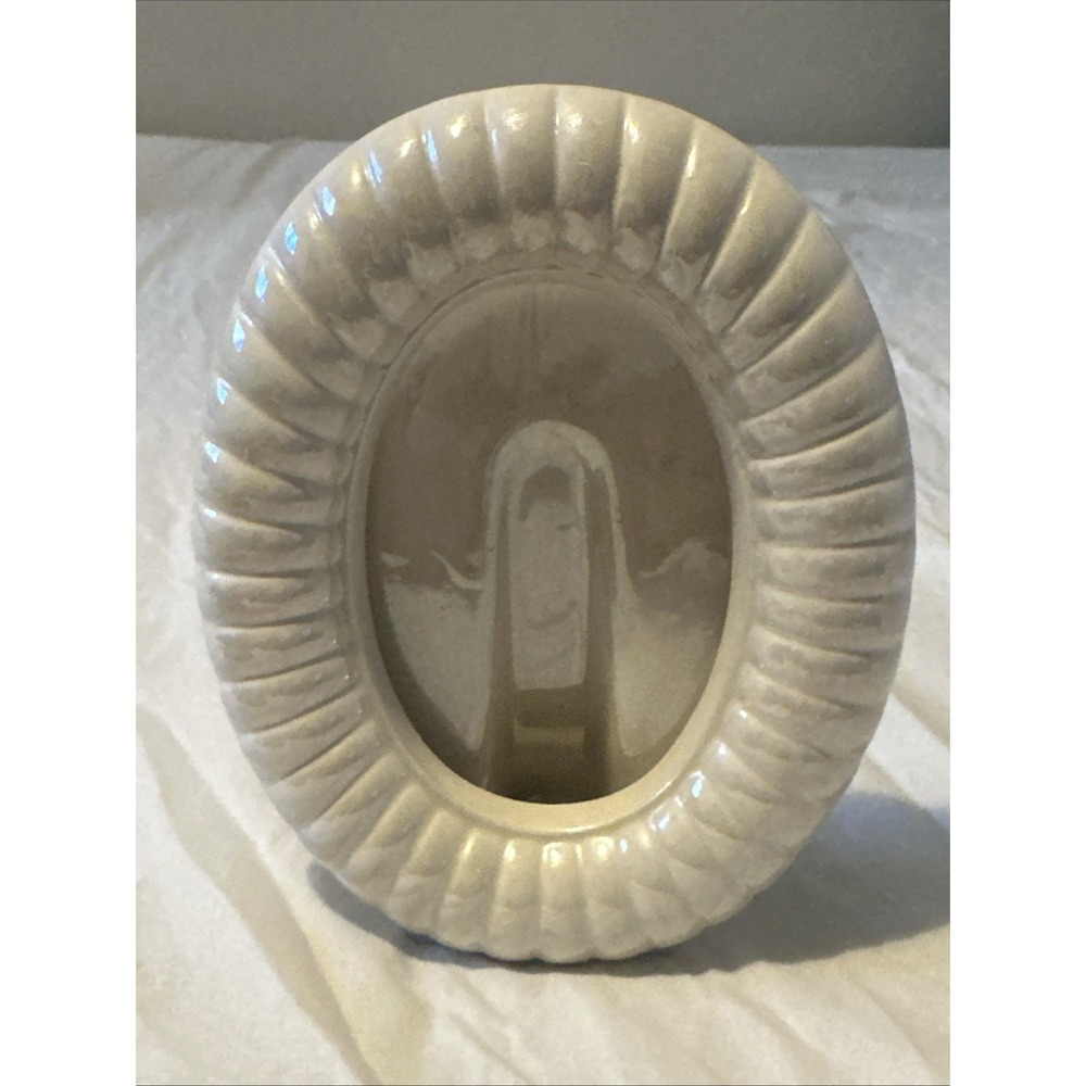 Made In Italy Oval Iridescent Ceramic 4x6 Picture Frame Cottage Core Cute‎